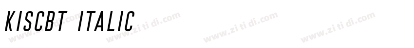 KisCBT Italic字体转换